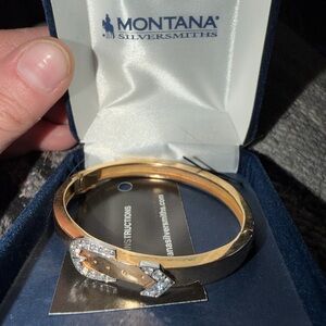 Montana Silversmiths Two-Tone Bracelet with Sparkling Accents
